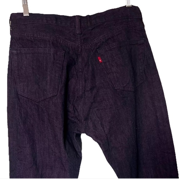 Levi’s 501 Purple Dark Wash Straight Denim 100% Cotton Jeans 33 x 28 - Picture 3 of 13